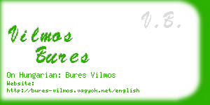 vilmos bures business card